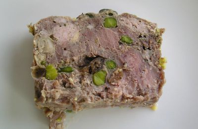 terrine de canard  aux pistaches 