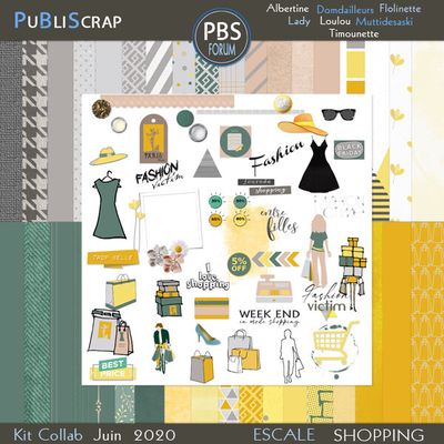 Kit PBS Escale SHOPPING - Freebie