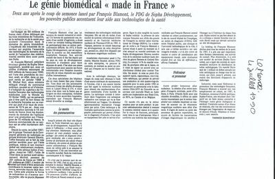 François Blamont Le Monde 1990