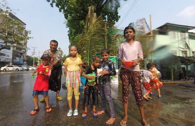 Thingyan, la fête de l'eau à Yangon