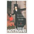 LE CRIME DU COMTE NEVILLE d'Amélie NOTHOMB 