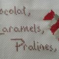 La broderie que je fais sur le thème de la