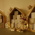 DIY Calendrier de l'Avent en bois - maisons et boîtes