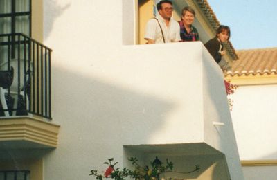 Maman, Papa et Virginie en Espagne, Près de Murcia en 1995...