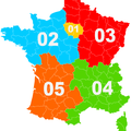 Départements et Arrondissements - Deux pages de géographie en haut à gauche