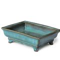 An extremely rare 'Number Ten' Jun rectangular jardinière, Yuan-Early Ming dynasty, 14th-15th century
