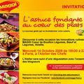 Oyé Oyé, l'heure du prochain atelier Maggi va arriver