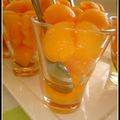 Verrine de melon au muscat de rivesalte