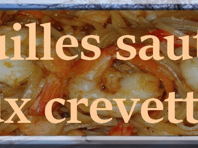 Nouilles chinoises sautées aux crevettes