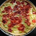 tarte fraise rhubarbe