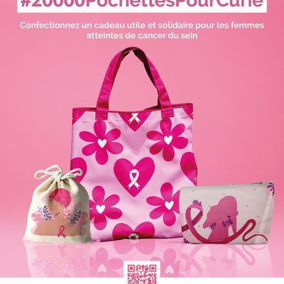 Défi Octobre Rose 2025 🎀 "20 000 pochettes pour Curie"
