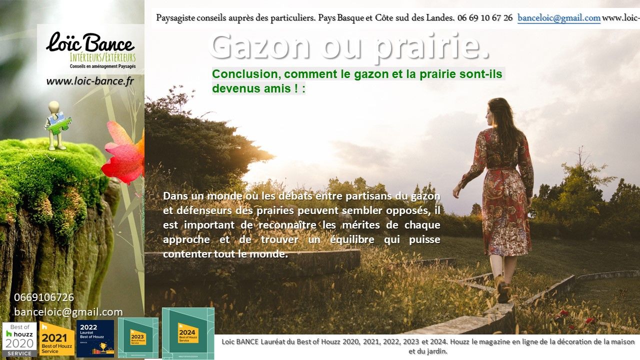 Paysagiste Pays Basque et paysagiste Landes, Gazon VS Prairie, pourquoi ne pas envisager une combinaison des deux ?