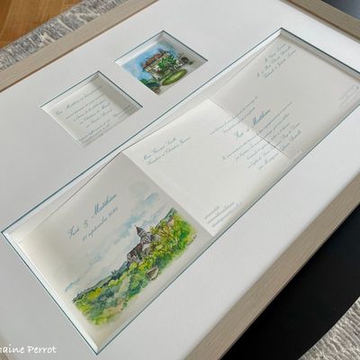 Faire-part en Zigzague pour Zoé et Mathieu