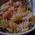 Salade de pommes de terre, artichaut, surimi