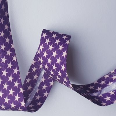 BIAIS violet à étoiles - 2,50 m - 1 €