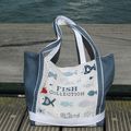 Un sac de plage en lin