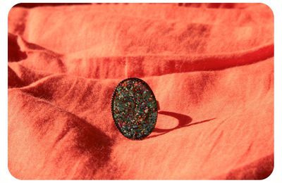 Bague, paillettes 