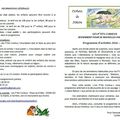 Programme d'activités des P'tits Curieux - 2016/2017