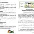 Programme d'activités des P'tits Curieux - 2016/2017