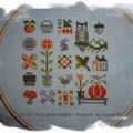 Broderie du nouvel an: patchwork automne de Jardin Privé