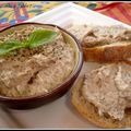 Rillettes de sardines au chèvre et au basilic