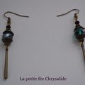 Boucles d'oreilles de style baroque chic