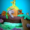 Gâteau décoration thème Arche de Noé