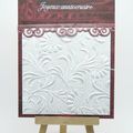 Carte d'anniversaire rouge et argent - Red and silver birthday card