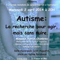 Compte-rendu de la conférence "Autisme : la recherche pour agir mais sans nuire "