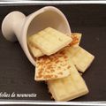 Mini tablettes croustllantes de chocolat blanc