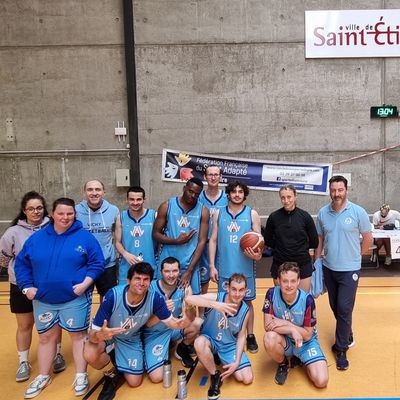 L'équipe basket adapté 3ème d'Auvergne