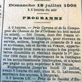 COURSES DE BERGERAC, Hippodrome de la Madeleine le 19 Juillet 1908 !!