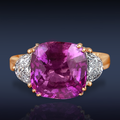 Pink Sapphire, Pink Spinel and Ceylon Ruby Rings from Jacob & Co