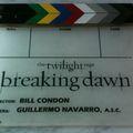 Photo du script et du clap du film Breaking Dawn