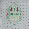 œufs brodés et naissances printanières