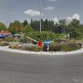 Rond-point à Spielfeld (Autriche)