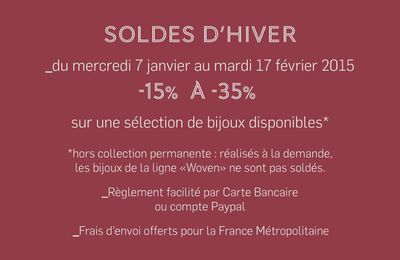 Winter sales on Olgajeanne online shop / soldes d'hiver sur la boutique en ligne Olgajeanne