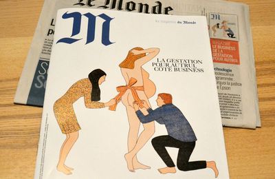  Aujourd'hui en couverture du magazine M le monde !  A propos du sujet délicat de la Gestation Pour Autrui.