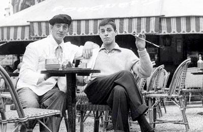  Dean Martin et Jerry Lewis à la terrasse du Fouquet's.