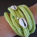 Bracelet vert anis