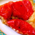 Tatin de tomates, en feuilles de brick au parmesan