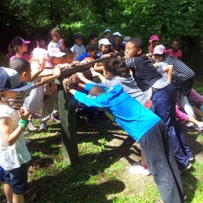 Les CP/CE1 au bord du lac