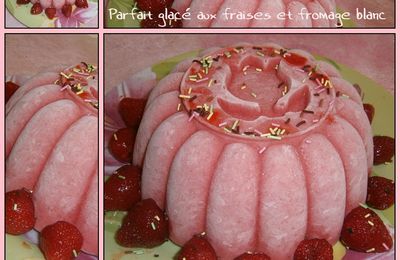 Parfait glacé aux fraises, frais et léger ! 