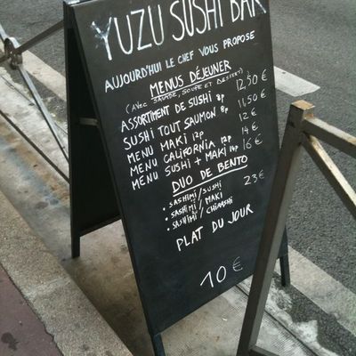 Yuzu sushi bar, Nice