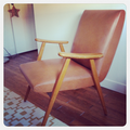 VENDU • Fauteuil Vintage en skaï•