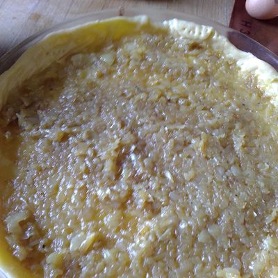Recette Quiche oignons chèvre miel