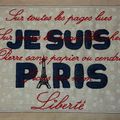  "je suis Paris" Motif de broderie offert