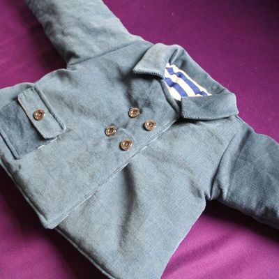 Manteau bleu intemporels T 6 mois