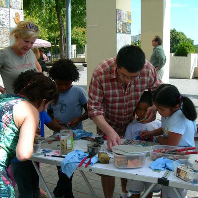 Atelier estival :bonne ambiance hier et aujourd'hui, alors à demain.