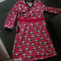 Robe panda rose pour N.